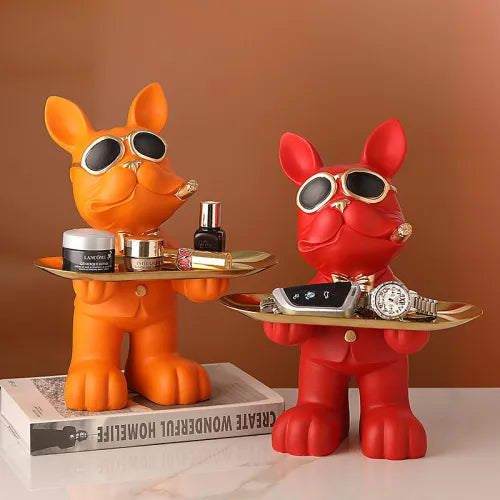 🐾 Bulldog Tray Ornaments – Stylish Storage & Home Décor 🐾