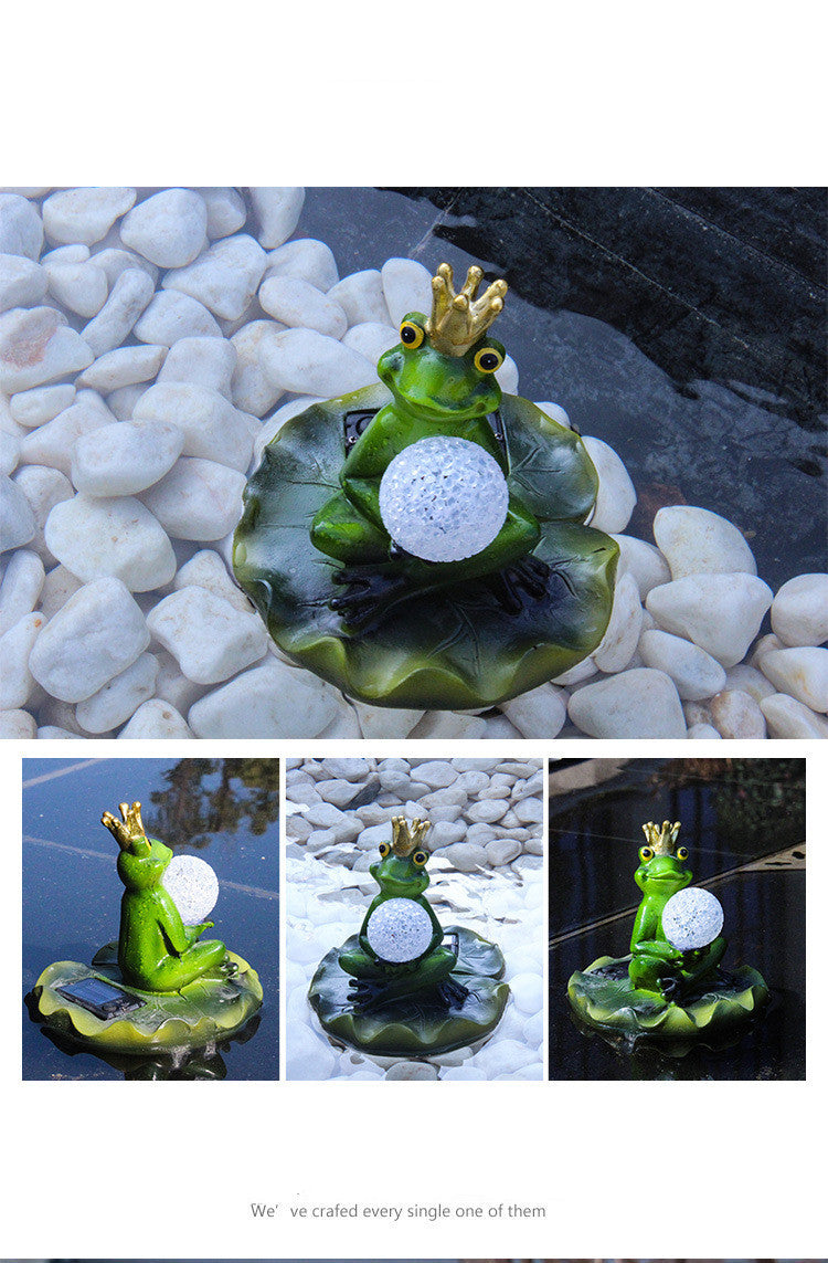 Royal Frog Prince Ornament – Garden & Home Decoration