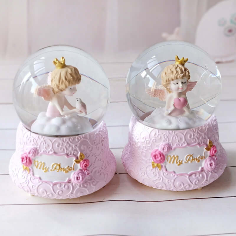 My Angel Snow Globe Music Box