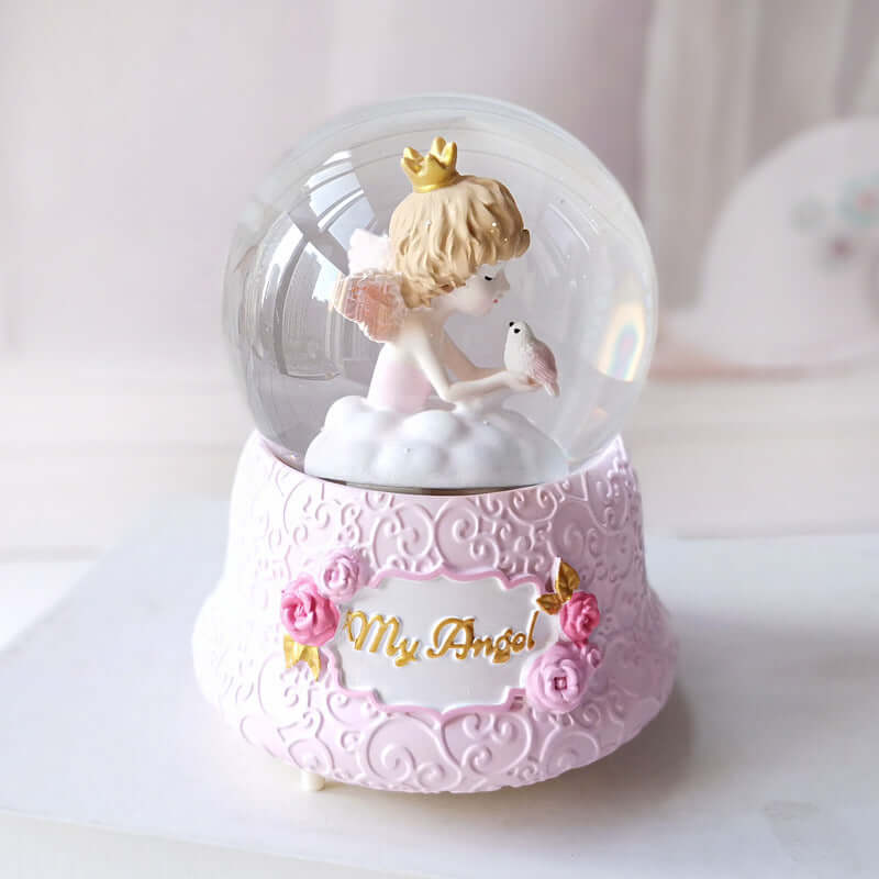My Angel Snow Globe Music Box