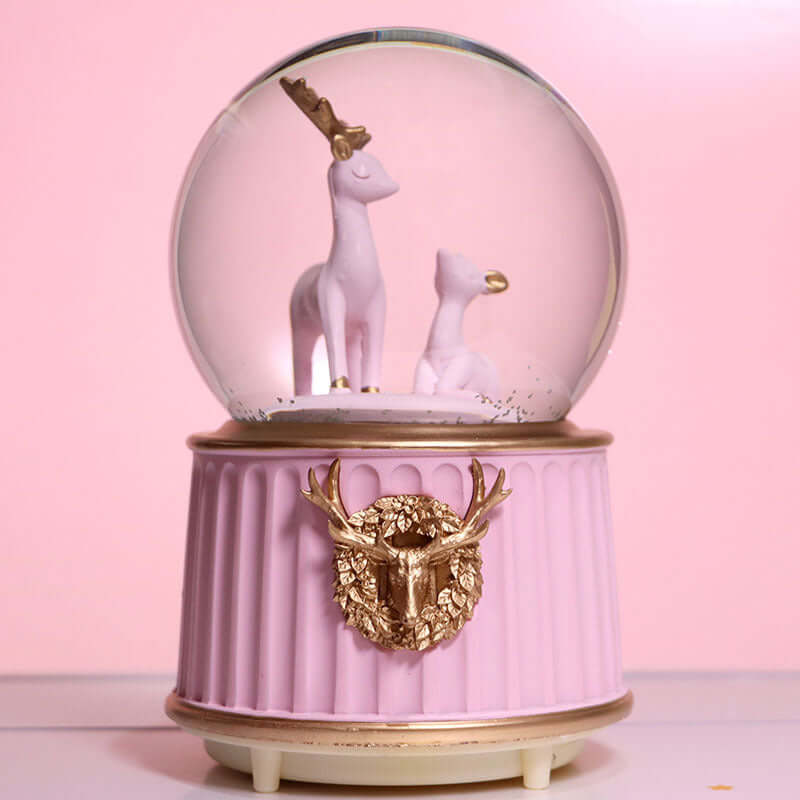 Nordic Style Deer Couple Music Box