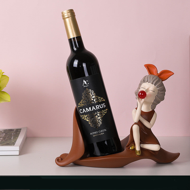 Creative Wine Bottle Holder – Elegant Home Bar & Table Décor