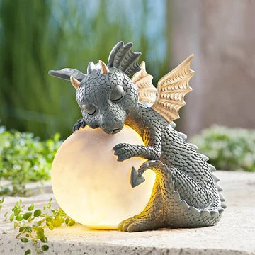 Baby Dragon Moon Lamp — Fantasy Glow Home Decor