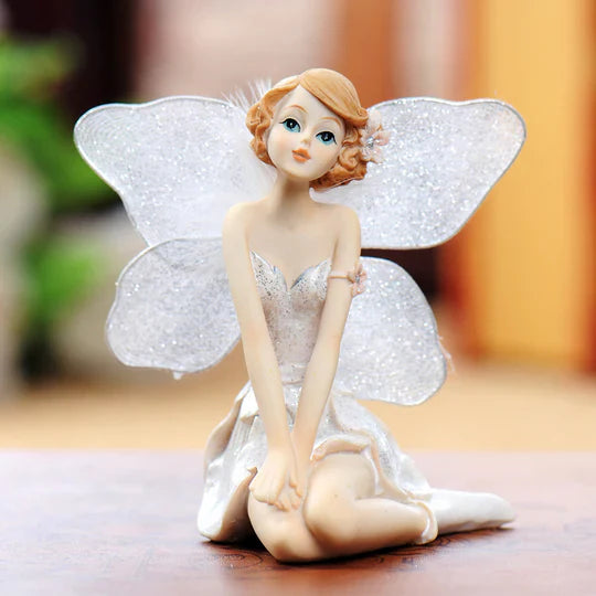 Elegant Fairy Figurine — Dreamy Fantasy Home Decor Accent