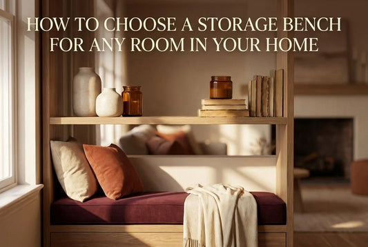 Professional header image for list-based article: How to Choose a Storage Bench for Any Room in Your Home