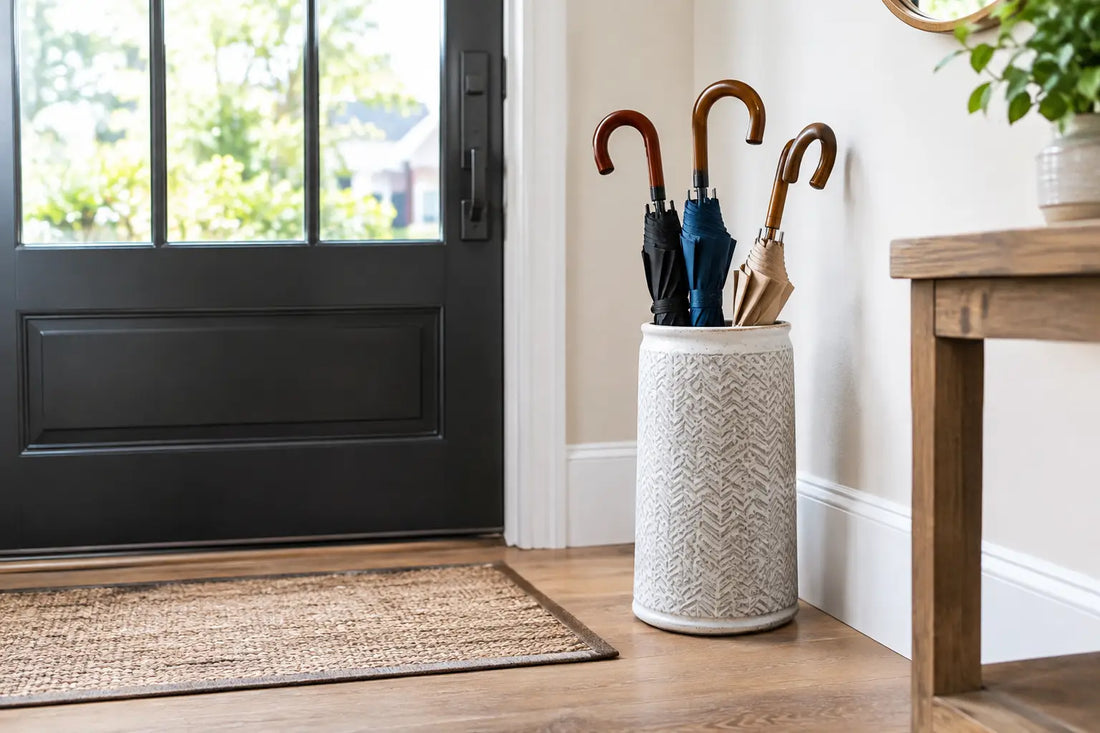 How to Decorate Entryways With Umbrella Holders