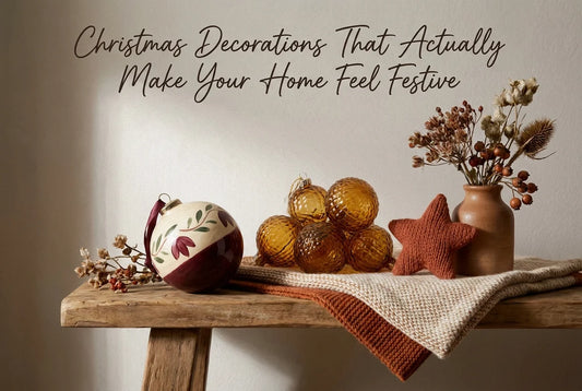 Professional header image for list-based article: Christmas Decorations That Actually Make Your Home Feel F...