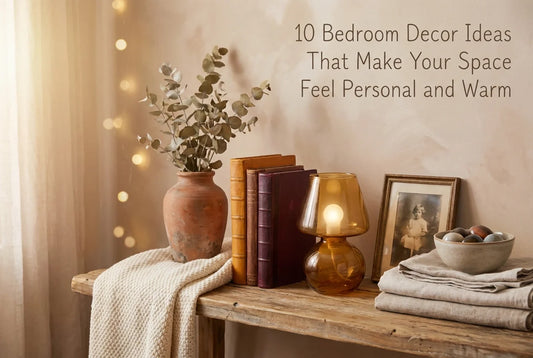 Professional header image for list-based article: 10 Bedroom Decor Ideas That Make Your Space Feel Personal...