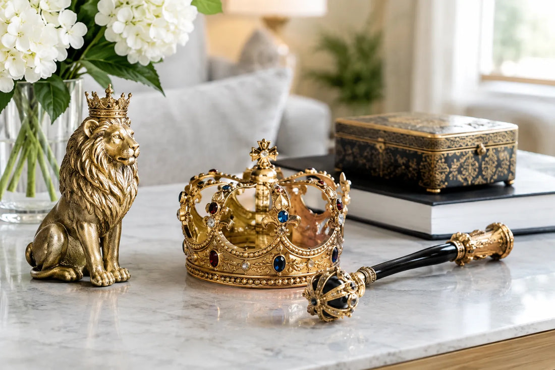 Choose royalty items for a display with personality