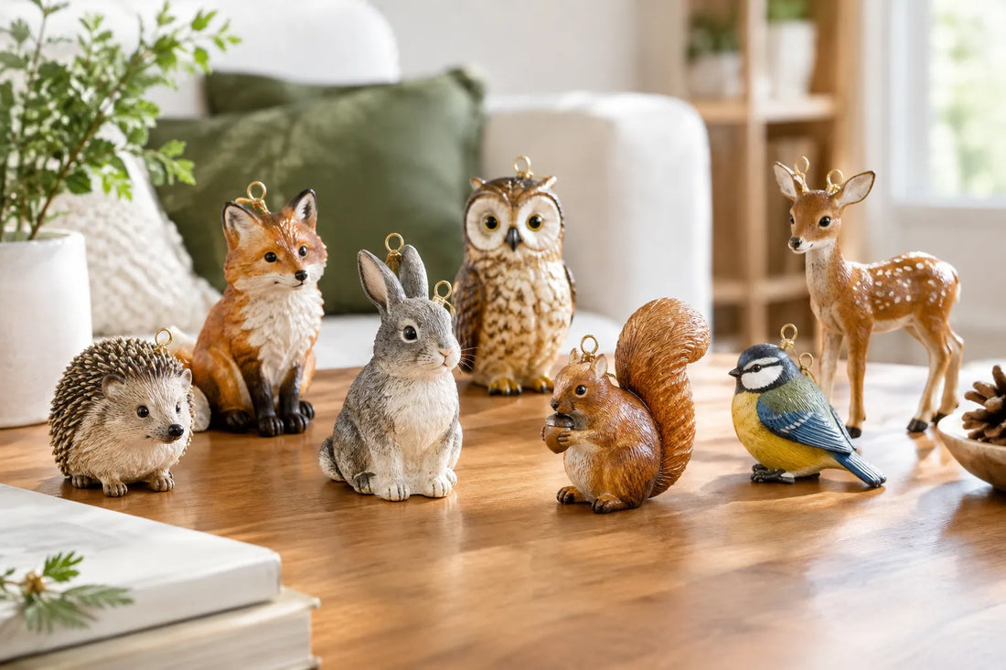 Make small animal ornaments work beyond the Christmas tree