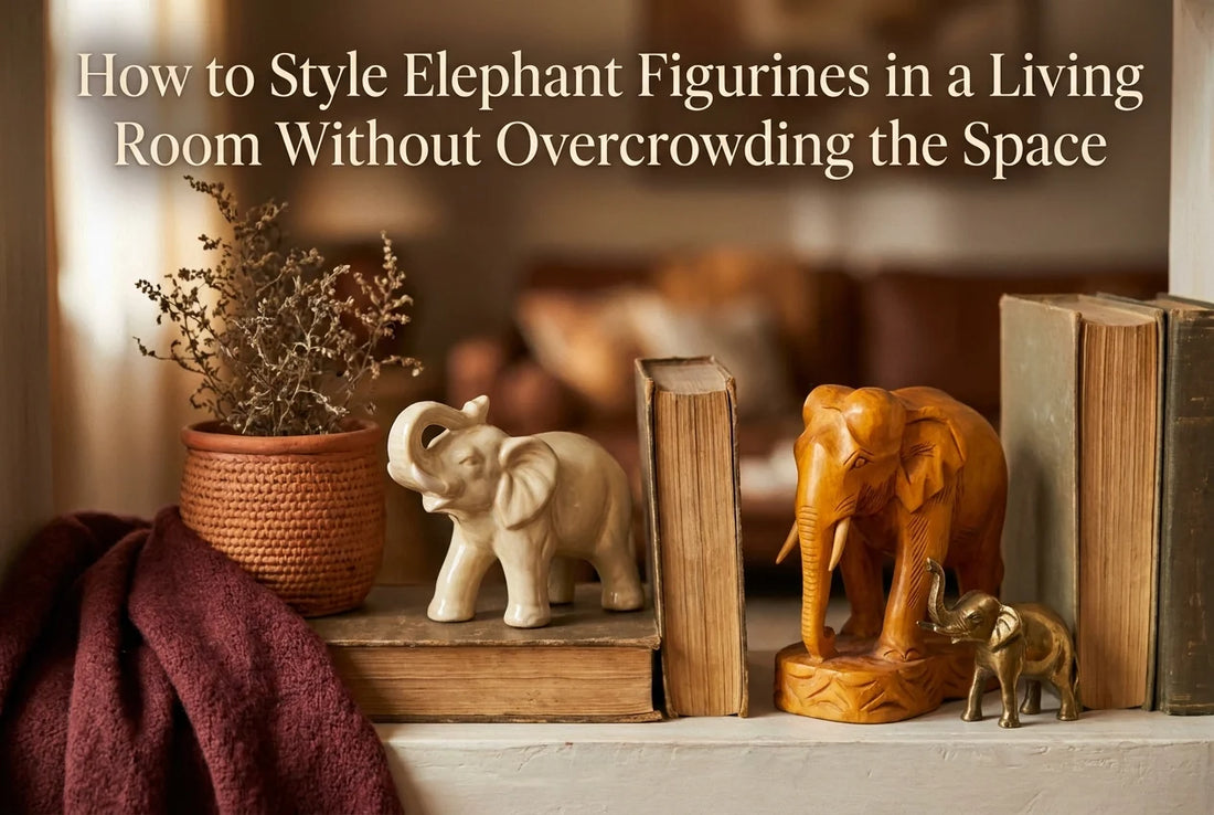 Professional header image for step-by-step guide: How to Style Elephant Figurines in a Living Room Without ...