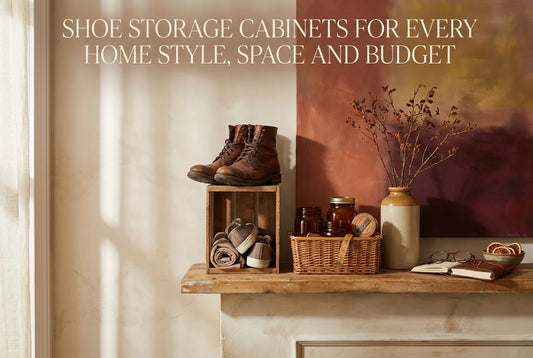 Professional header image for list-based article: Shoe Storage Cabinets for Every Home Style, Space and Budget