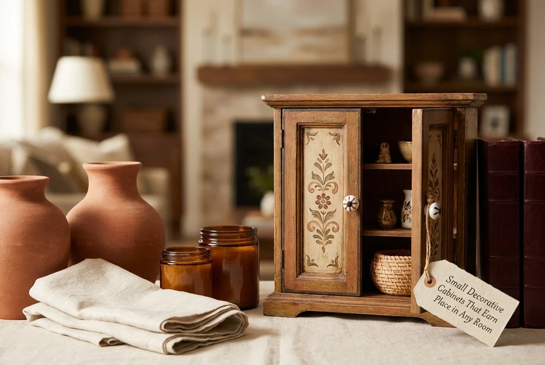 Professional header image for list-based article: Small Decorative Cabinets That Earn Their Place in Any Room