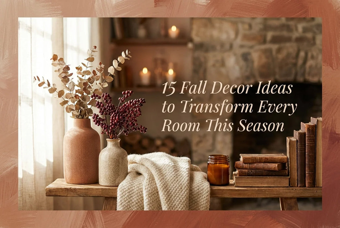 Professional header image for list-based article: 15 Fall Decor Ideas to Transform Every Room This Season