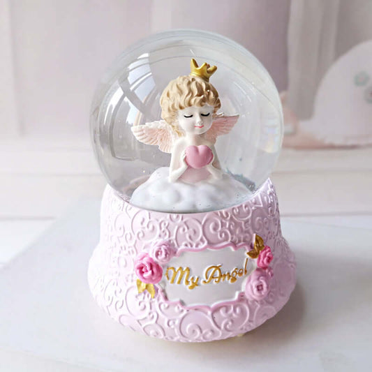 My Angel Snow Globe Music Box